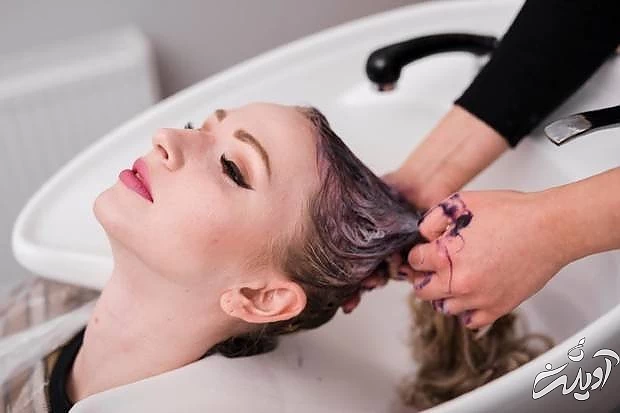 شستشوی مو قبل رنگ مو